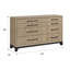 Commode 8 tiroirs caramel et cacao