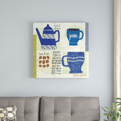 Modern Cafe III by Cheryl Warrick - No Frame Print on Canvas