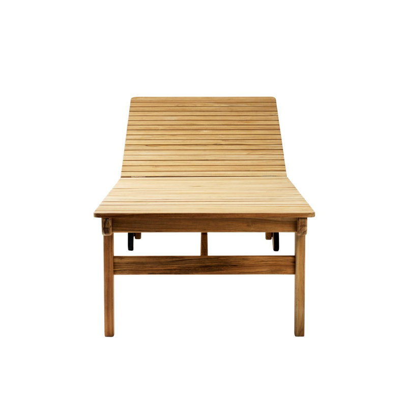 Sammen Outdoor Teak Chaise Lounge