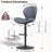 Modern Adjustable Bar Stools Set of 4, Faux Leather Upholstered Swivel Counter Stools, Counter Height Bar Stools with Large Base, Easy 5 Minute Assembly for Kitchen Island-1726767518-1695500782