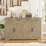 59.3"w Sideboard Buffet With 4 Drawers