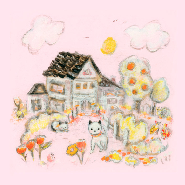 Art sur toile Cats Country Home, H 12 po x L 12 po x l 1,25 po