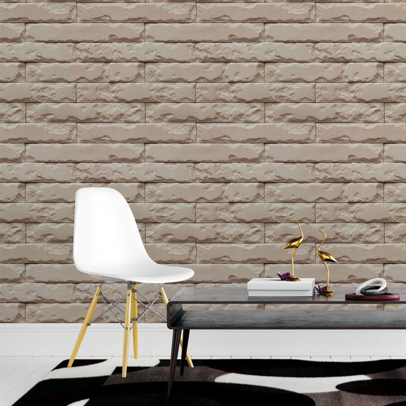 Rouleau de papier peint adhésif Lehi, L 126 po x l 24 po