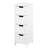 White Multipurpose Cabinet With Functional Drawer Systems For Efficient Organization Freestanding Thoughtful Design