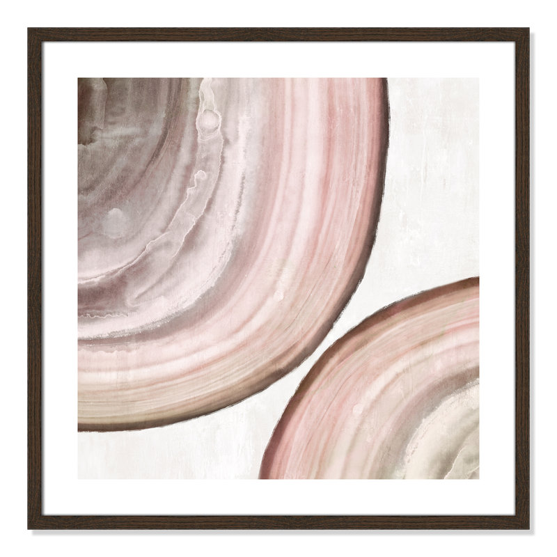 «Boyd Endless Blush» par Eva Watts - reproduction d'art, Papier avec cadre en bois de noyer