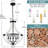 Modern White Solid Wood Chandeliers