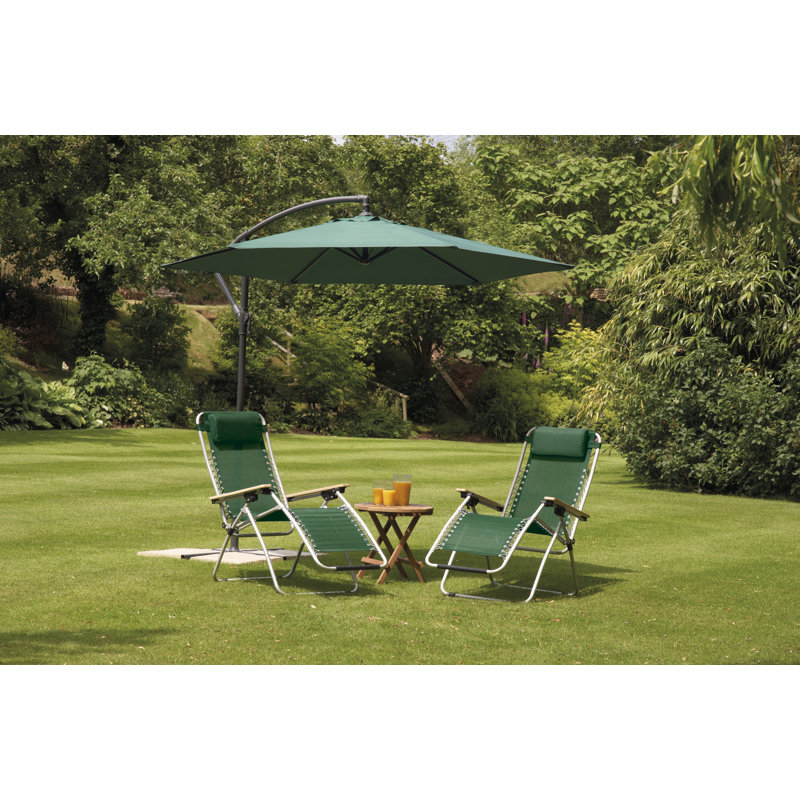 Blanton 270cm Cantilever Parasol, Green