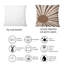 Carré, rayons de soleil terracotta brillants et minimalistes - Coussin décoratif moderne-60159241