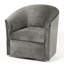 Tabouret pivotant en frêne de 30 po de largeur - densité de mousse 1,9, hauteur des accoudoirs de 27 po, mouvement stable en microfibre de bureau gris à 360 degrés, produit confortable de 29,45 po-230614649