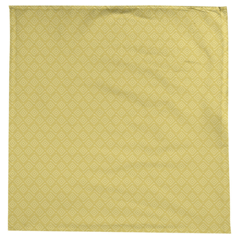 Nappe à labyrinthe carrée Leffel, Jaune