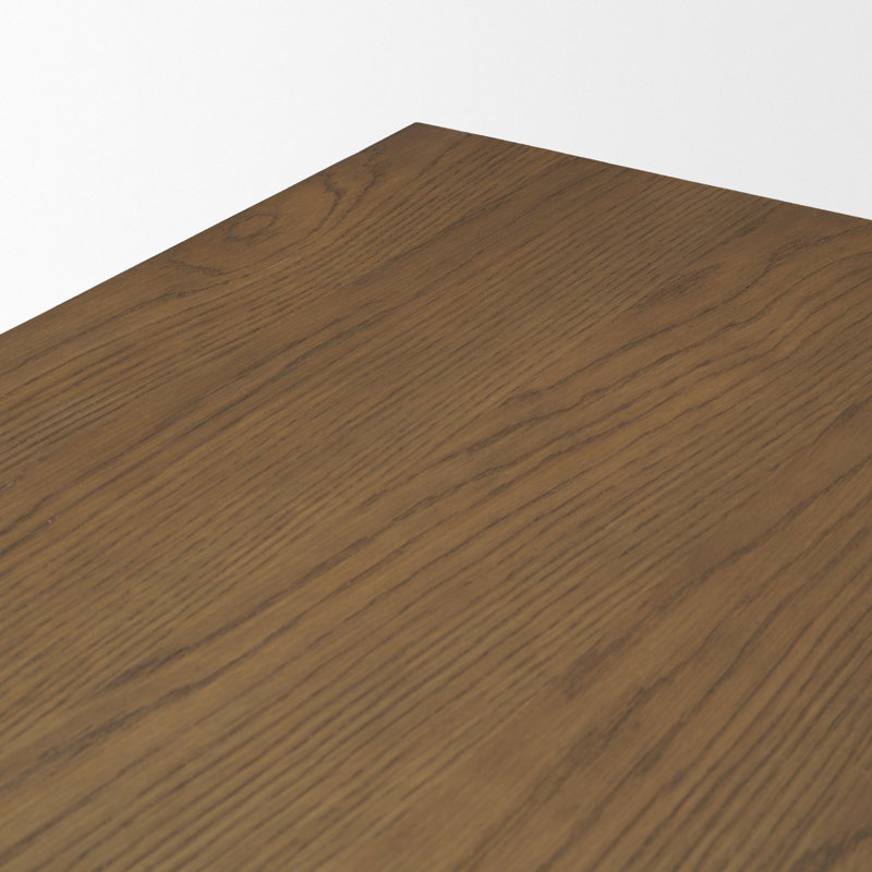 Table basse carrée en bois avec tablette ouverte Boden