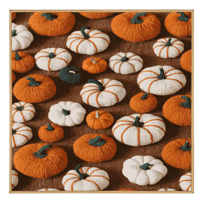 Washable Autumn Pumpkins Farm Area Rug
