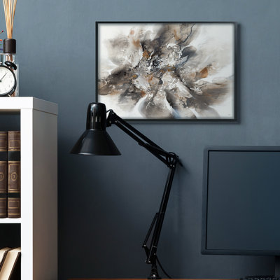 «Chaotic Abstract Brush Strokes», motifs de forme carrée par K. Nari - impression