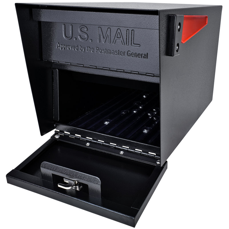 Mail Manager Locking Security Mailbox, Black