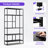 72'' H X 36'' W Steel Etagere Bookcase