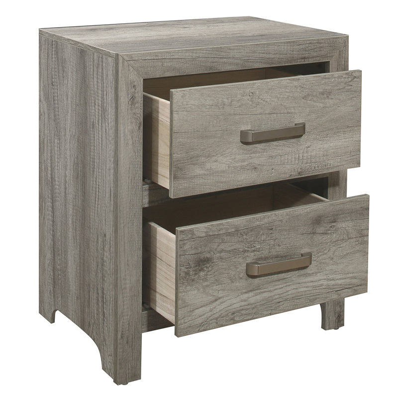 Table de chevet Deni, Gris