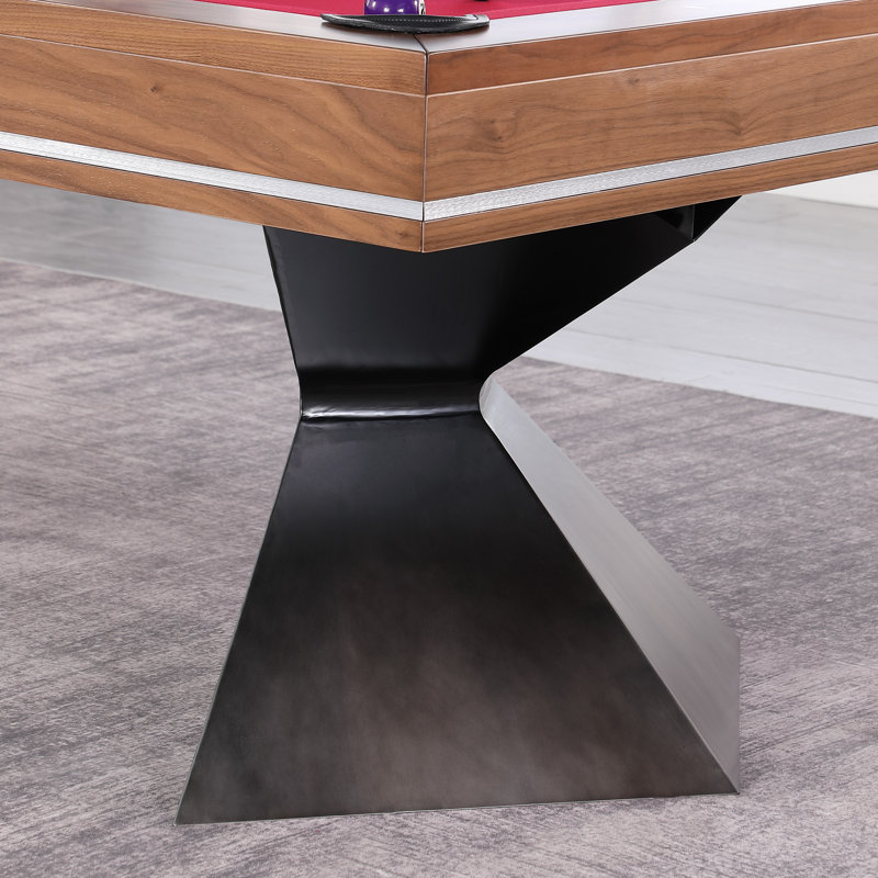 Valencia Playcraft Valencia 8' Slate Pool Table with Professional Installation Included, Red, Yes