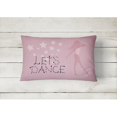  Let's Dance Linen Lumbar Pillow
