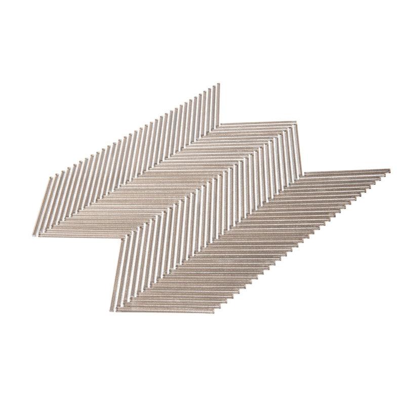 Ramfield 12-in. x 12-in. Herrinbone Look Polished Glass Wall Mosaic Tile, Grunna