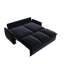 70.9" Pull Out Sofa Bed, 3-Seat Convertible Sleeper Sofa with 2-in-1 Pillow and Blanket Set,Multi-Functional Velvet Loveseat Bed-1592262627