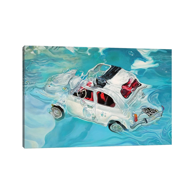 Positano by Marcello Petisci - Print on Canvas, 20.32 cm H x 30.48 cm W, Wrapped Canvas
