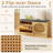  Shoe Storage Bench With Cushion 2 Flip-over Doors & Adjustable Shelves