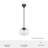 Saddle Creek 1 - Light Single Schoolhouse Pendant with Glass-91527887-91527889-91568283