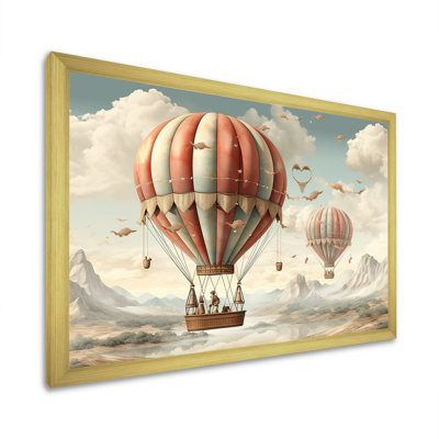 A Playful Hot Air Balloons Bliss II - Hot Air Balloon Wall Art