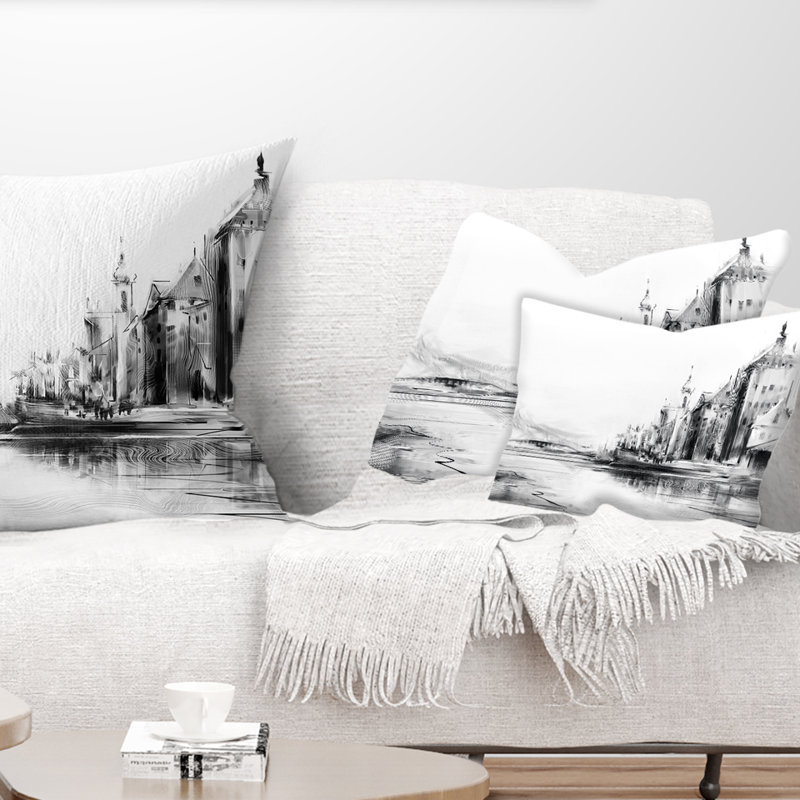 Coussin lombaire du soleil cityscape zurich