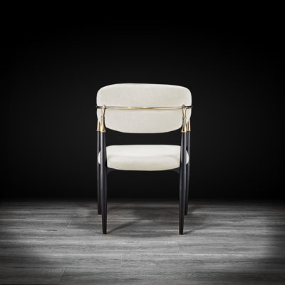 18'' H Velvet Upholstered Armchair