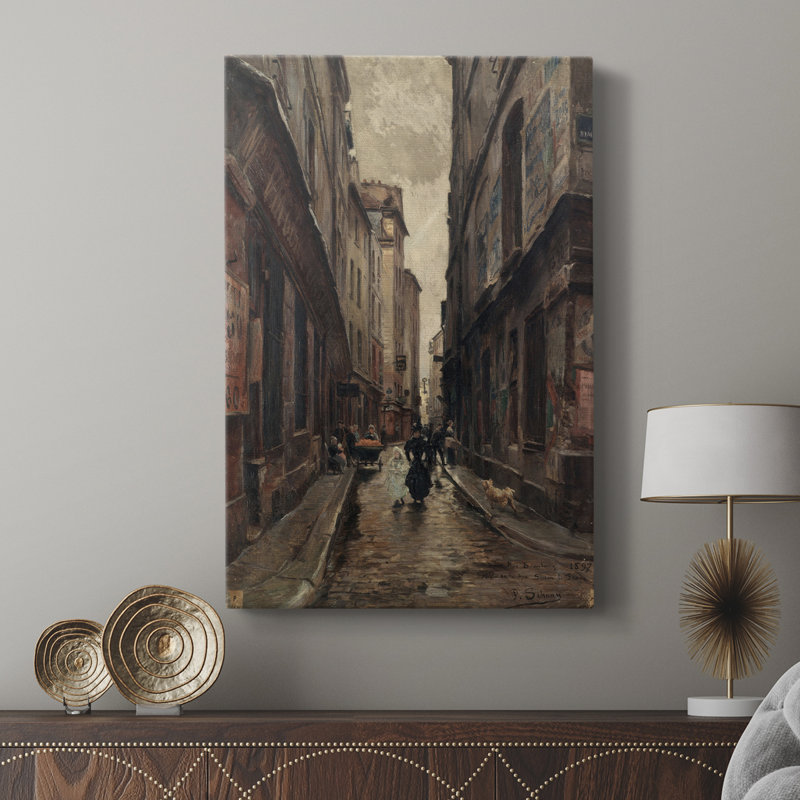 Paysage rétro Lxxviii - galerie Cavas sur mesure, H 18 po x l 12 po