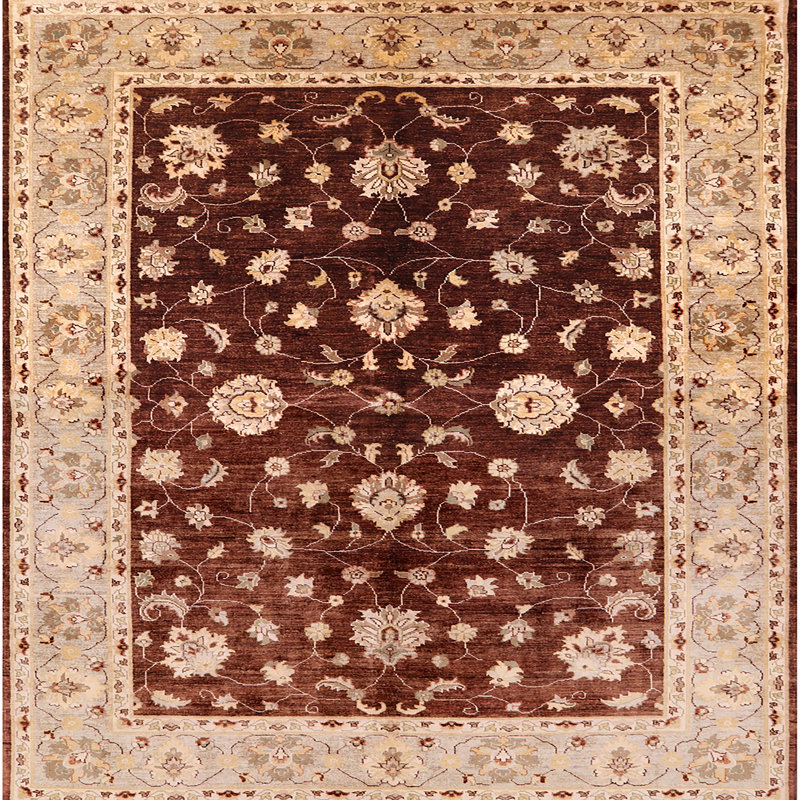 Tapis beige / brun Mansford, Rectangle 4 pi x 6 pi