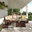 7-pieces Patio Furniture Set With 44" Propane Gas Fire Pit Table-121815471