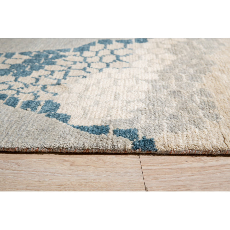 Tapis marocain contemporain vibrant, 9' x 12'