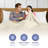 100% Organic Viscose From Bamboo Flat Sheet Only, 300 Thread Count, Extra Wide, Cooling & Breathable, Double Stitching, Bedding Sheet - Gift-Ready Packaging (Gray Mist)-111656275-135308696