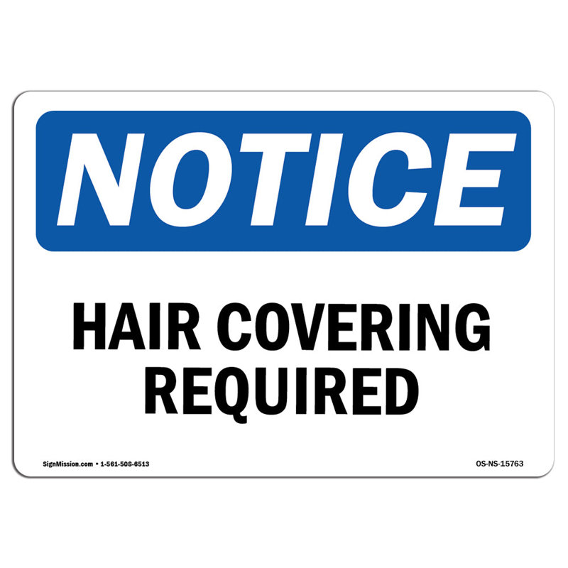 Enseigne pour couvrir les cheveux