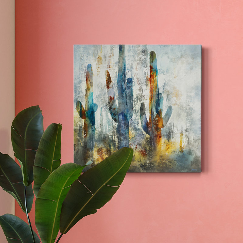 " Saguaro Forest ", 40" H x 40" W x 1.5" D