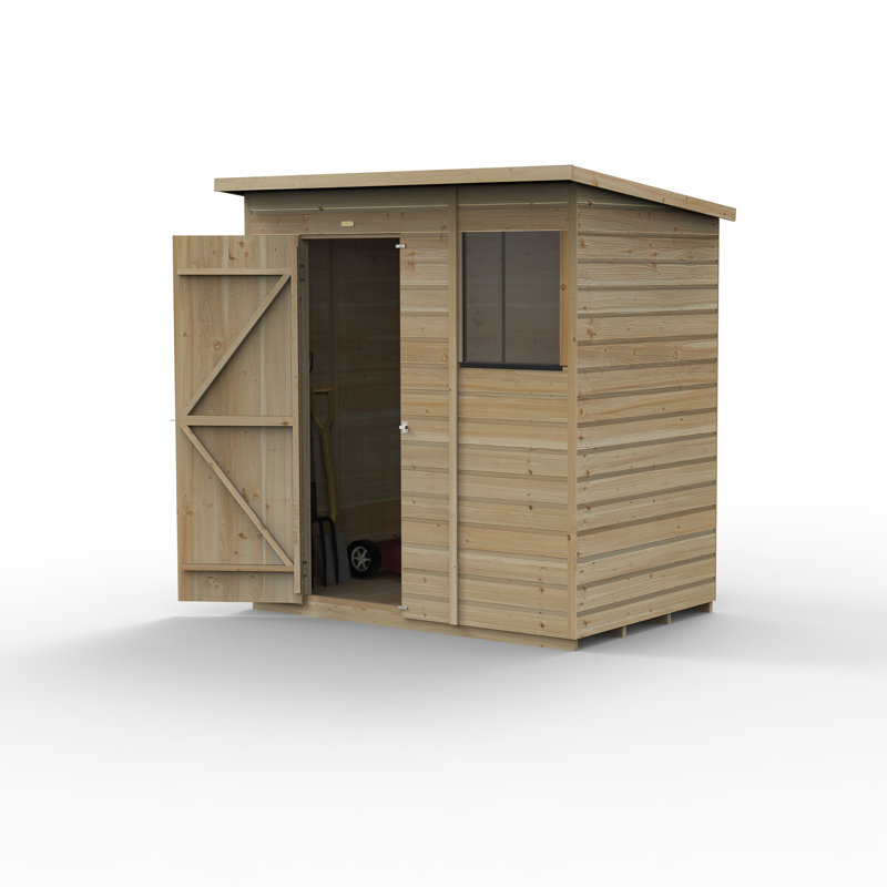 Beckwood 6x4 Pressure Treated Shiplap Wooden Pent Garden Shed
