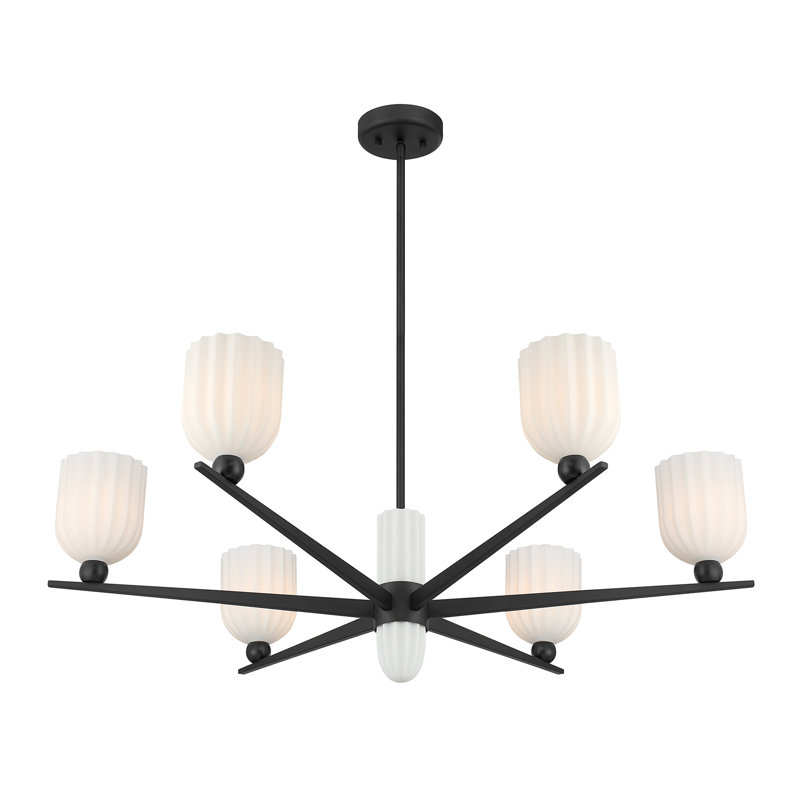 1-Light Pendant in Matte Black, Matte Black