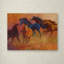 « free range à cheval », reproduction sur toile tendue-21937307