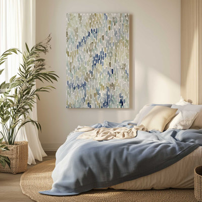 «Fluid Abstracts in Earthy Blues I», toile tendue