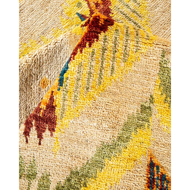 Contemporary One-of-a-Kind 9' 1" X 12' 4" Hand Knotted Area Rug