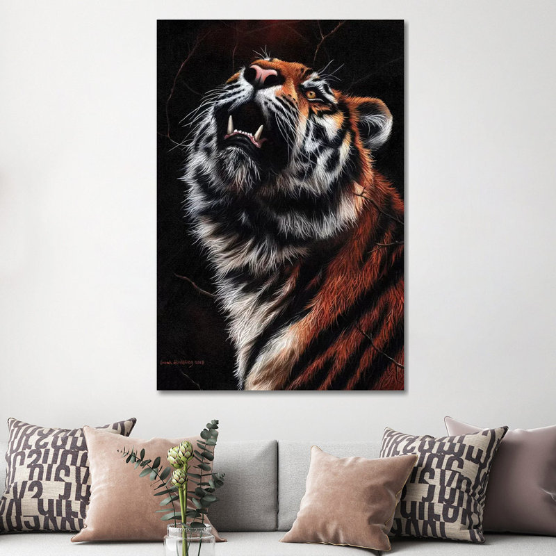 Tiger II by Sarah Stribbling - Gallery-Wrapped Canvas Giclée on Canvas, Wrapped Canvas, 101.6 cm H x 66.04 cm W