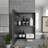 Space-saving wall-mounted mirror cabinet