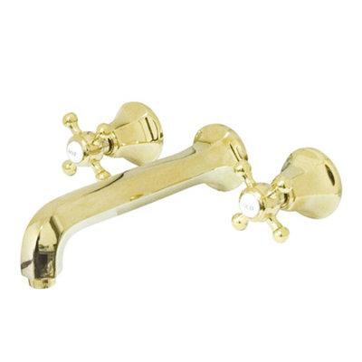 Robinet de salle de bain fixé au mur