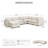 137.8" W U-Shaped Modular Sectional -600979497