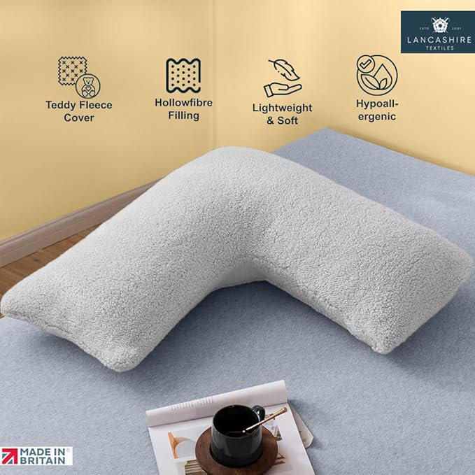 Rokeya W40cm Soft Support Pillow, Grey