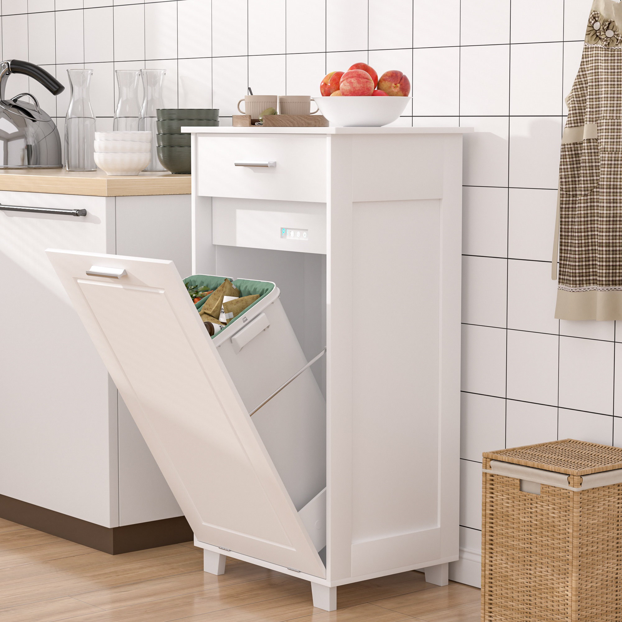 Meuble Poubelle Inclinable