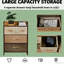 Tour de rangement autoportante à 3 niveaux, commode à quatre tiroirs pliables, structure en acier et en bois, design basculant, idéale pour ranger les foulards, élégante commode à 4 tiroirs pour lin, à utiliser dans le salon