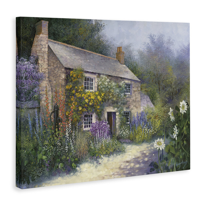  Art mural sur toile "Gardener's Cottage View" par Hilary Mayes, H 16 po x l 20 po